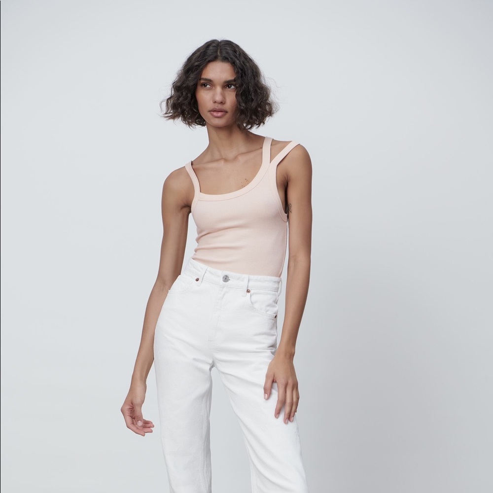 Zara Asymmetric Rib Bodysuit